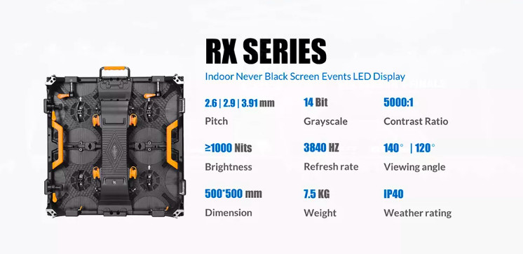 High Refresh P3.91 Smd Full Color Indoor Rental Led Display 50X50cm Panel