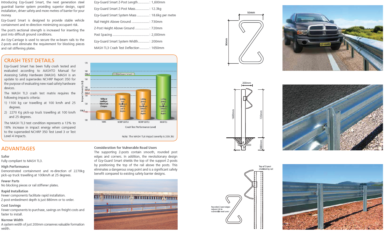 Traffic Road Hot Dipped Galvanized Steel Barrier Z Post for Guardrail