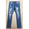Buy cheap Men Stretch Denim Pants Custom Logo Fashion Slim Trend Casual Jeans DH287852A from wholesalers