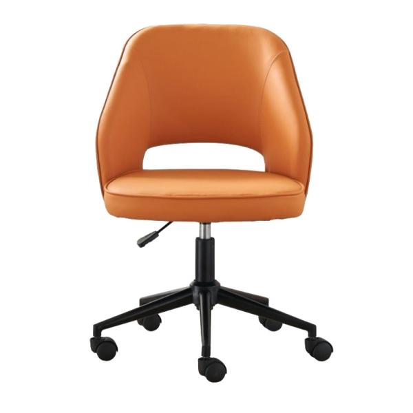 Adults' Small Office Chair with Wheels and Lumbar Support PU 3 Years After-sales
