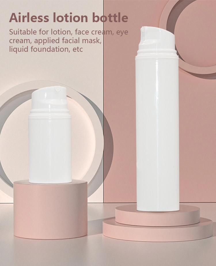 50ml 150ml Airless Pump Bottles Pp Skincare Cosmetic Packaging Pcr Container