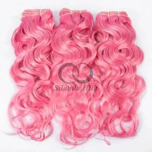 Quality Pink Water Wave Remy Human Hair Bundles Sew In Weave Bundles Brazilian Bundle Deals wholesale