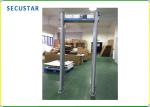 Waterproof Metal Detector Security Doors , 33 Zone Security Walk Through Gate