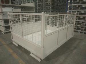 Quality SGS Logistics Forklift Guide Steel Q235 Metal Mesh Container wholesale