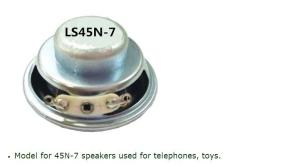 Quality 45mm LS45N-7 4 Ohm 3W telephone set toy high quality.speaker .loudspeaker; reproducer; horn.loudhailer; wholesale