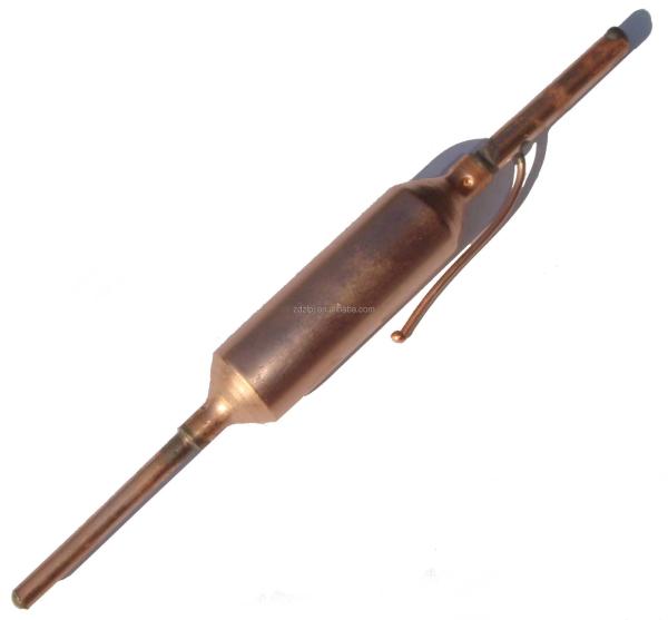Copper Filter Drier 10g 15g 20g 25g 30g 40g Welded Refrigeration With Caplillary