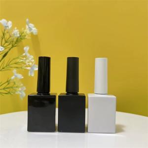 Quality Leak Proof 8ml 10ml Nail Polish Bottle Glass Electroplated Silver wholesale
