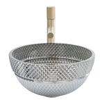 Shinning Chromed Color Glass Hand Wash Basin Diameter 340mm And 395mm