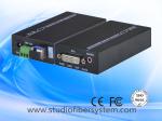 1Port compact 1080p DVI fiber optic extender with 3.5mm stereo audio over 1 sm
