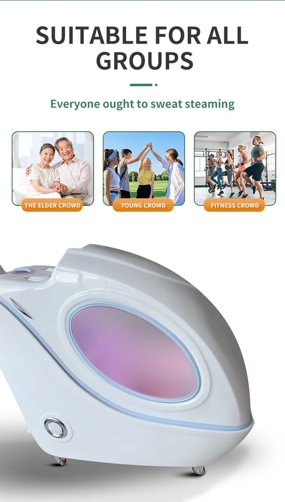 CE FCC Infrared Ozone Sauna LED Light Hydrotherapy Spa Capsule With Steam Heating