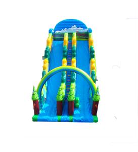 Quality Blue Color Children Fun Park Inflatable Large Slide For Rentals wholesale