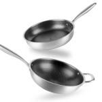 Honeycomb Nonstick Fry Pan Stainless Steel For Home Kitchen