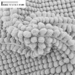 Polyester Microfiber Shaggy TP Rubber chenille noodle bath rug