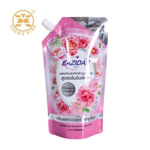 Quality 2kg Portable Stand Up Spout Pouch Laundry Detergent Packaging Bag Laundry Detergent Packing Bag wholesale