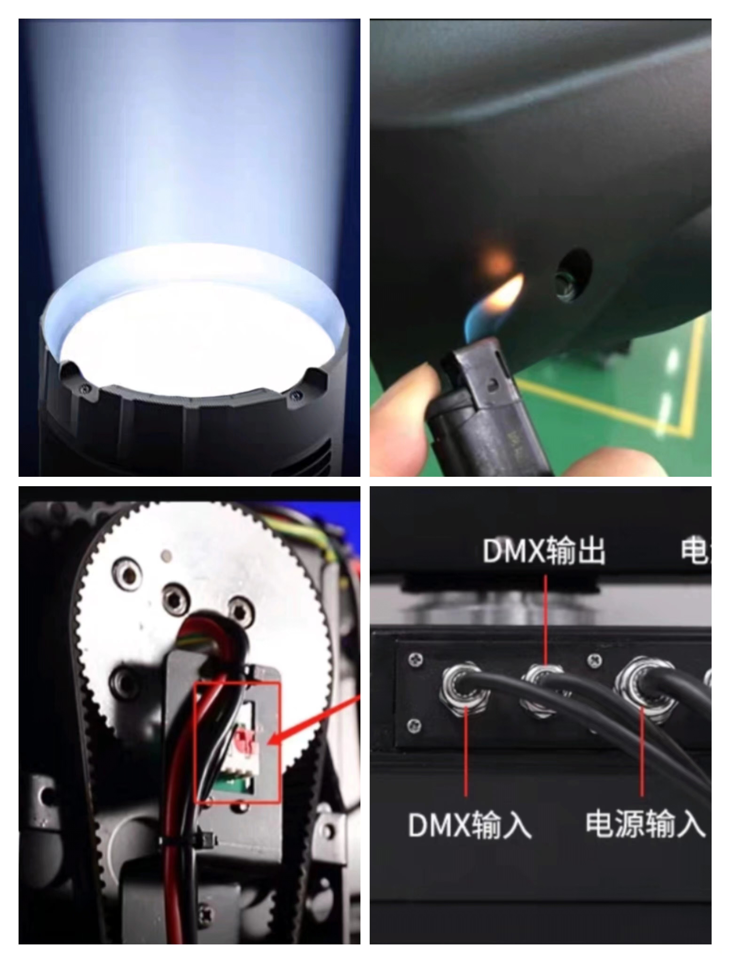 Disco Light Rgbw 4In1 Led 6 Mini Wash Stage Moving Head Laser Light with PVC Material