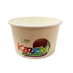 Quality PE Free Paper 5oz Ice Cream Tubs Aqueous Coating Eco Friendly Ice Cream Cups Recyclable wholesale