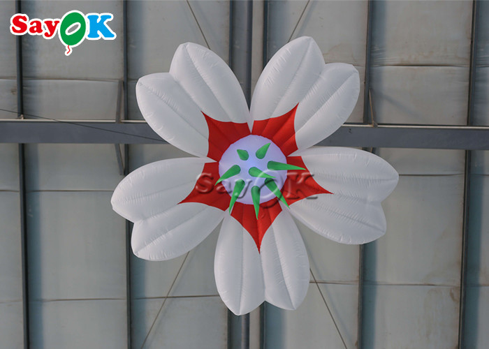 Colorful 1.5m/2m Inflatable Led Hanging Flower For Wedding Decoration