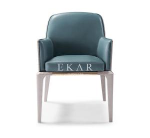 Quality Upholstery French Royal Wooden Leather Dining Chair W009D5A wholesale