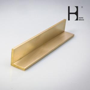 Quality Marble Decoration Extruded Trim Brass L Profile UNS C10300 wholesale