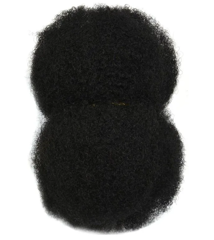100% Cuticle Aligned Kinky Curly Human Hair For Braiding Chemical Processing Dyed