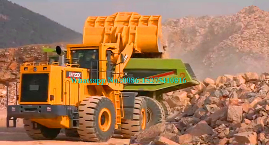 Heavy Load 12ton Large Wheel Loader XCMG LW1200K with 6.5m3 Rock Bucket use imported 418kw Cummins Engine
