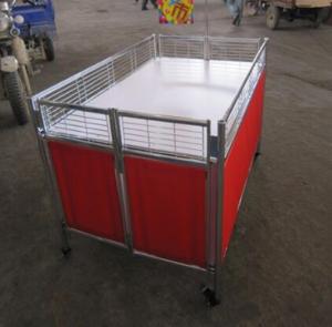 Quality Movable Supermarket Accessories Promotion Table Stand With Wheels For Retail Store wholesale