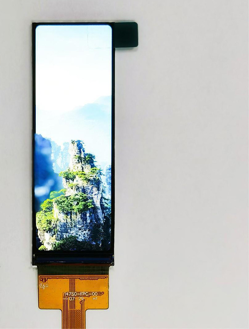 3.0 Inch TFT Bar LCD Panel , 268x800 40 Pins RGB Interface, 350cd/M2 ST7701S Driving IC