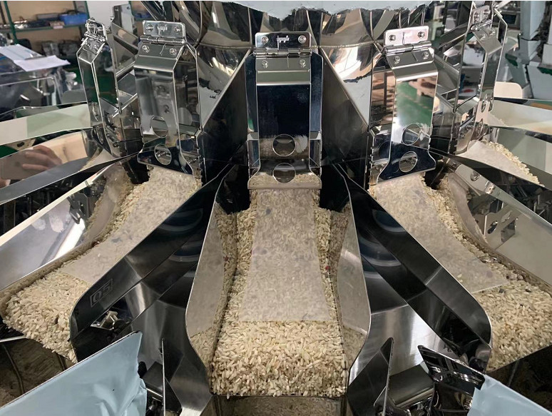 Automatical Rice And Beans Multihead Weigher Packing Machine MCU Control system