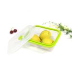 OEM Logo Leakage Proof 800ml Silicone Foldable Lunch Box