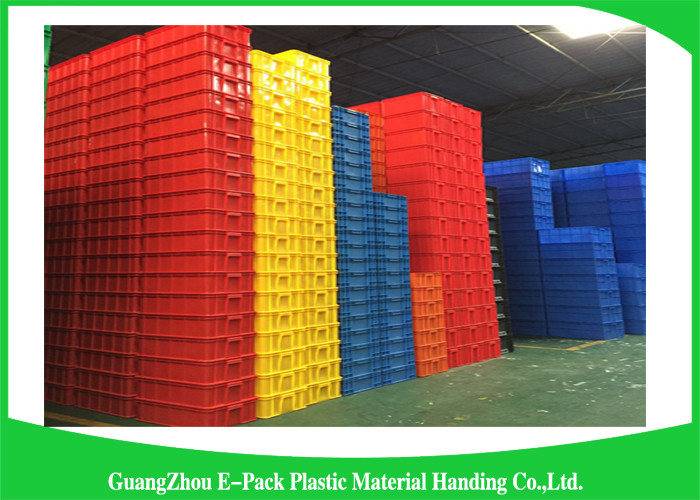 Agriculture Stackable Plastic Storage Containers , Durable Euro Stacking Boxes 610 * 420 * 150mm