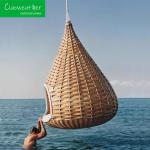 Outdoor Furniture Wicker Bird's Nest Shaped Swing Chair Bed Customized Color NO