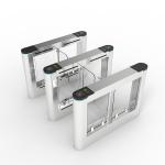 Pedestrian Swing Barrier Turnstile 600mm Channel Width Waterproof Lobby