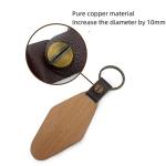 Customized Rhombus Wooden Keychain 14g Personalized Engraved Watel Walnut