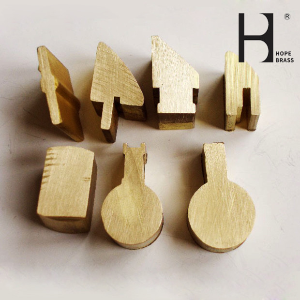 Anti Corrosion Brass Cylinder Lock , H62 Extruded Brass Profiles