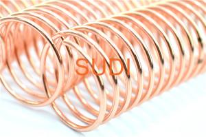 Quality Metallic Colors 11.1mm 7/16 Inch Metal Spiral Binding Coils wholesale