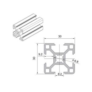 Quality Black Anodized Industrial Aluminum Frame Extrusion T Slot Aluminum Profile wholesale