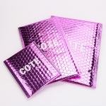 Customized Hot Pink Metallic Bubble Mailer For Cosmetic Packaging