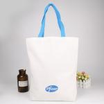 Personalized Ribbon Cotton Printable Reusable Shopping Bags / Ladies Canvas Bag