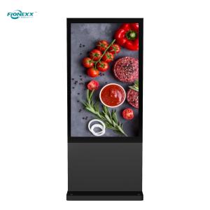 Quality 86 inch Black Windows Outdoor Fanless Vertical Digital Totem wholesale