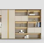 Modern Furniture Wood High Storage Cabinets Office Furniture Office File Cabinet