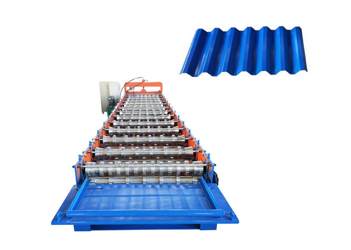 750 Model Roofing Sheet Roll Forming Machine / Galvanized Iron Sheet Making Machine