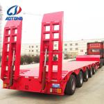 100ton Detachable Gooseneck Dropdeck Semi-Trailer for 5 Axle Steering Low Bed