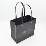 Recycled High End Shopping Bag , 128gsm Pantone Matte Black Gift Bags