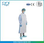 510K EN13795 PE Isolation Gown Medical AAMI Level 4 Surgical Gown