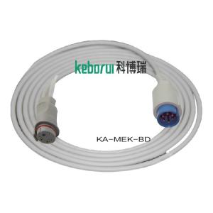 Quality Anti Defibrillation MEK 6 Pin IBP Adapter Cable To BD Transducer wholesale
