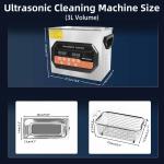 SUS304 Stainless Steel Ultrasonic Cleaner 3.5L Pro w/ 150W Heater Digital Timer
