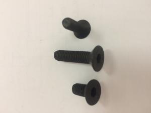 Quality Black Oxide Metric Alloy Steel Hex Drive Flat Head Screws Countersunk Machine Screws wholesale