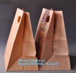 60gsm Oil-Proof Food Kraft Paper Packaging Bread Bag,food brown kraft paper bag