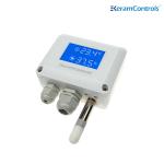 4-20mA IP65 Pressure Temperature Humidity Sensor Air Duct Mounted