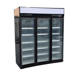 Quality Top Mounted Reach In Freezer 3 Doors Vertical Merchandiser Display Freezer wholesale